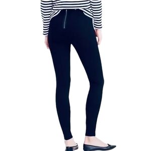J.Crew Pixie Pants Dark Blue Leggings With Zip Up Back Size 00R‎